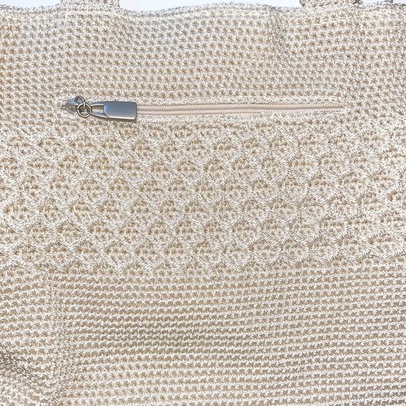 Cream woven bag and change pouch - Picture 3 of 6